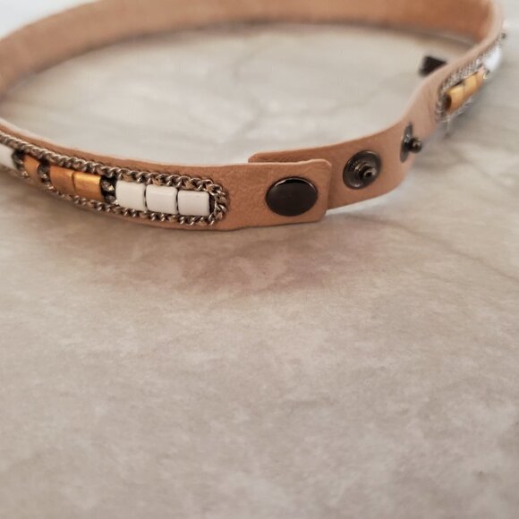 ✨ Stella & Dot Rhinestones Crystals Pave Beads Beaded Cady Wrap Bracelet ✨ - Picture 6 of 12